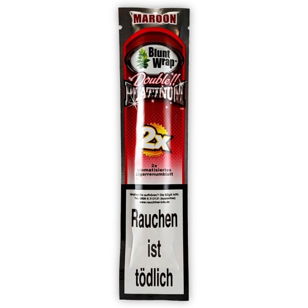 Blunt Wraps Double Platinum Maroon Cherry 2er Pack 1